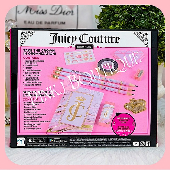 💗💌{Juicy Couture} Deluxe Signature Reusable Storage Case | Stationery Set! - Picture 3 of 6